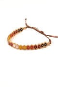 Beige 5P Bracelet with colorful Miyuki beads