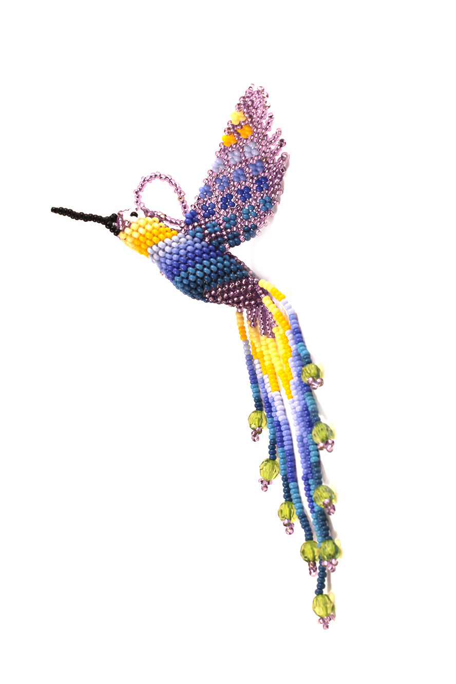 Light Purple Hummingbird in Colorful Beads – 3D