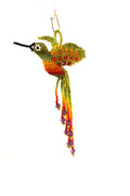 Light Green Hummingbird in colored beads – 3D