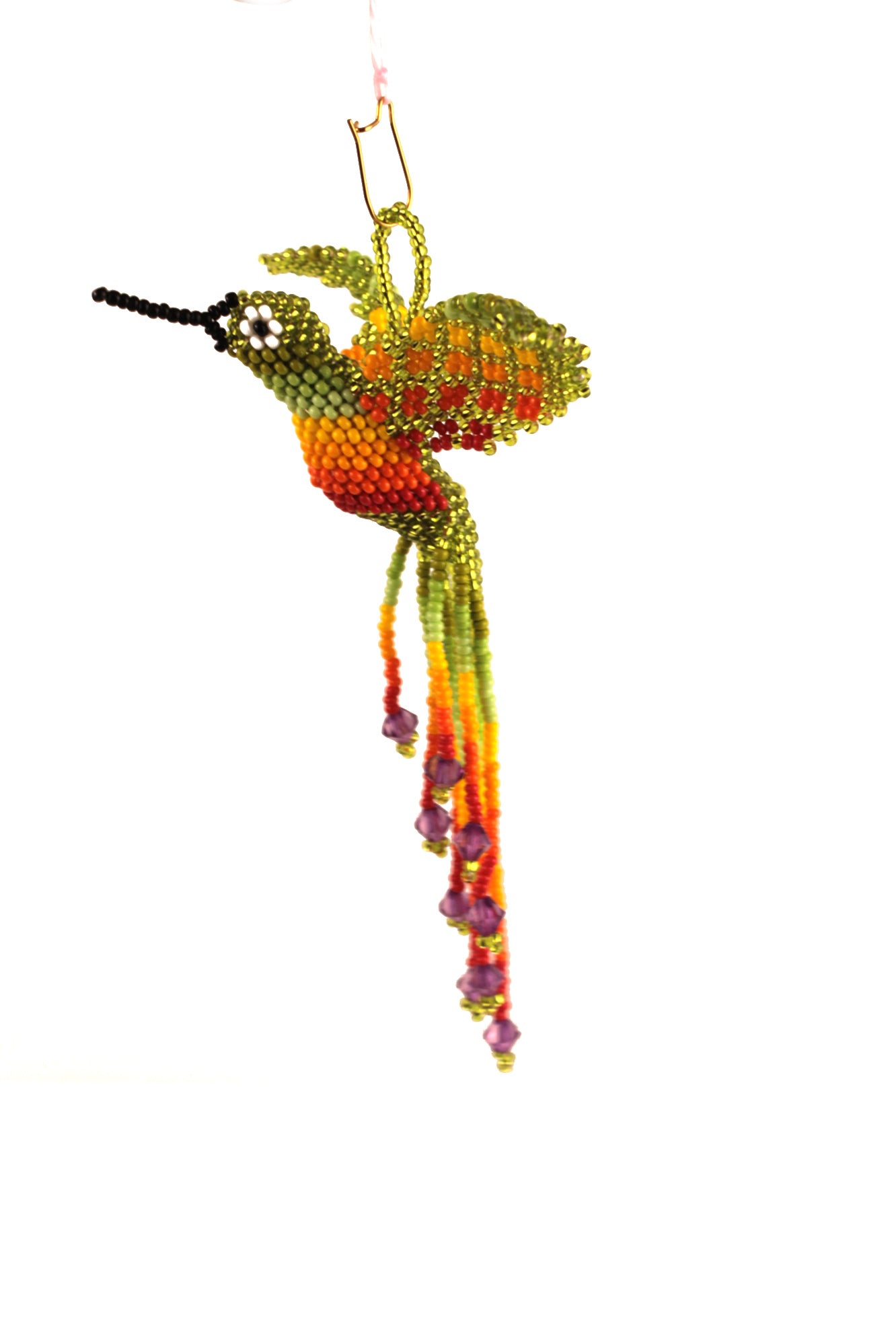 Colibri Vert Clair en perles colorées – 3D